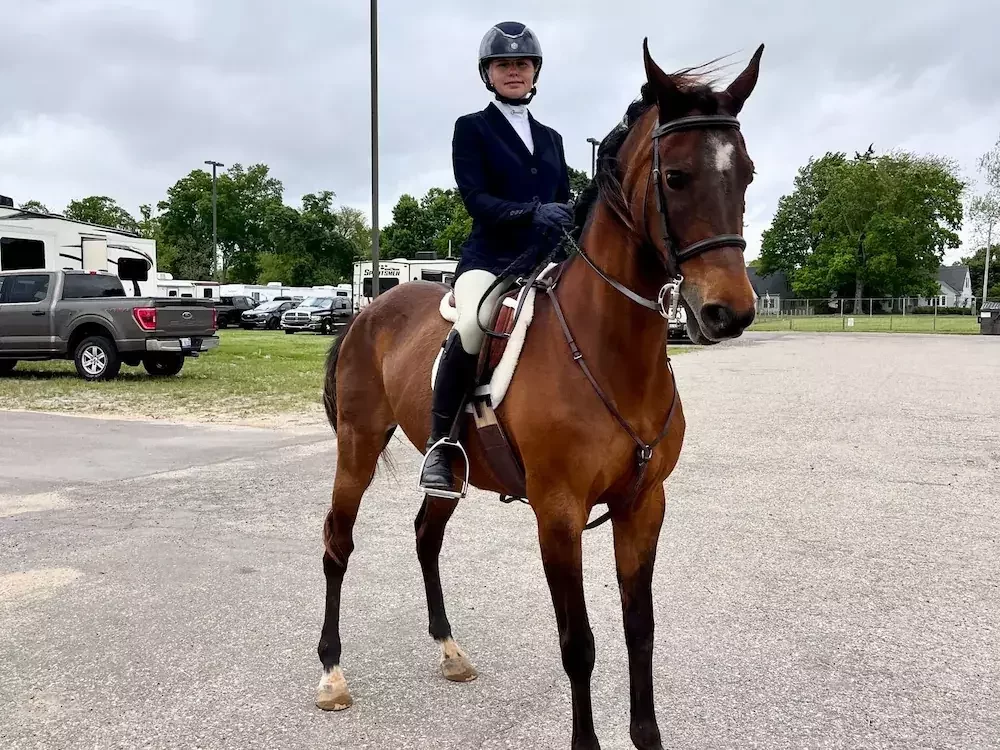 Heart, Half-Arabian Saddlebred mare for advanced lessons and show experience at MSB Riding Academy